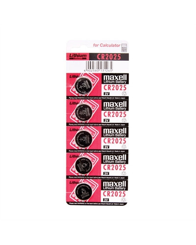 Maxell  Pila Botón Litio CR2025 3V Blister*5
