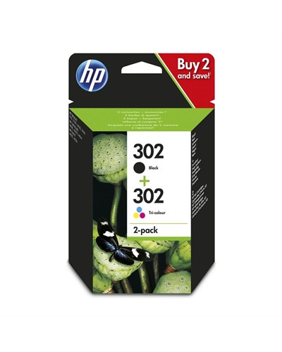 HP Cartucho Multipack 302 Negro+ Color