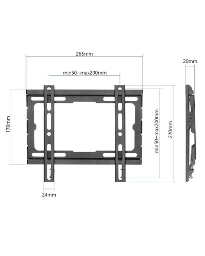 iggual SPTV04 Soporte TV 23-43" 45Kg pared Fijo