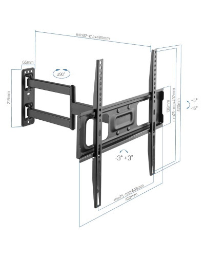 iggual SPTV05 Soporte TV 32"-55" 35Kg pared Full
