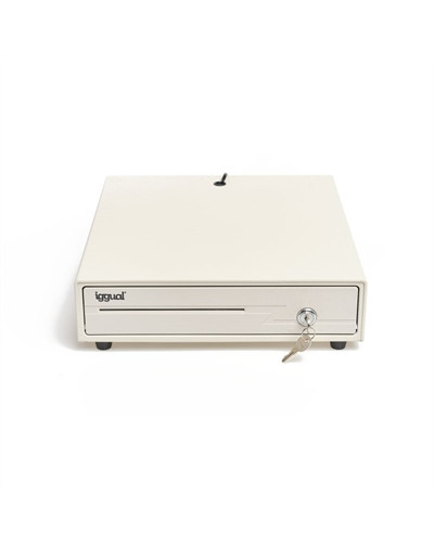 iggual Cajón portamonedas IRON-10W 38cm 4+6 blanco