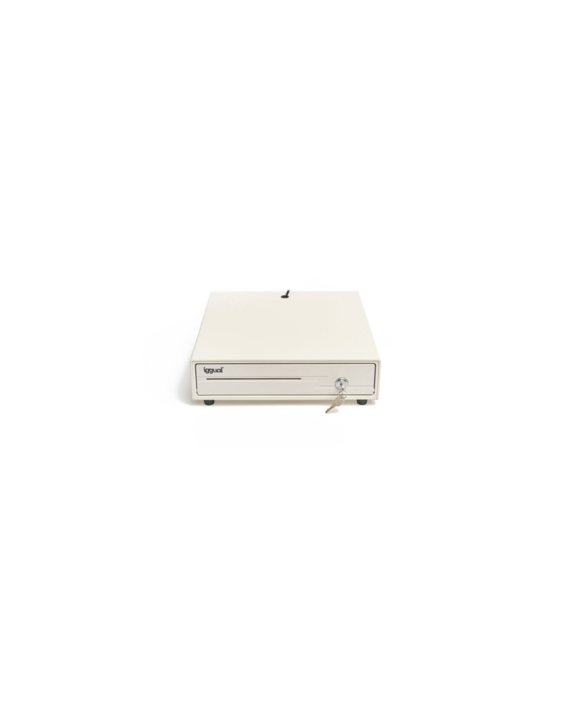 iggual Cajón portamonedas IRON-10W 38cm 4+6 blanco