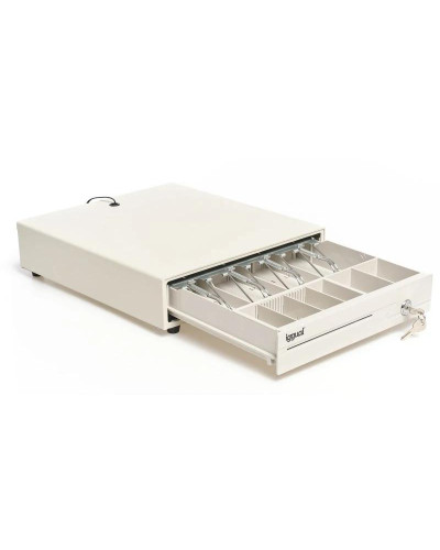 iggual Cajón portamonedas IRON-10W 38cm 4+6 blanco