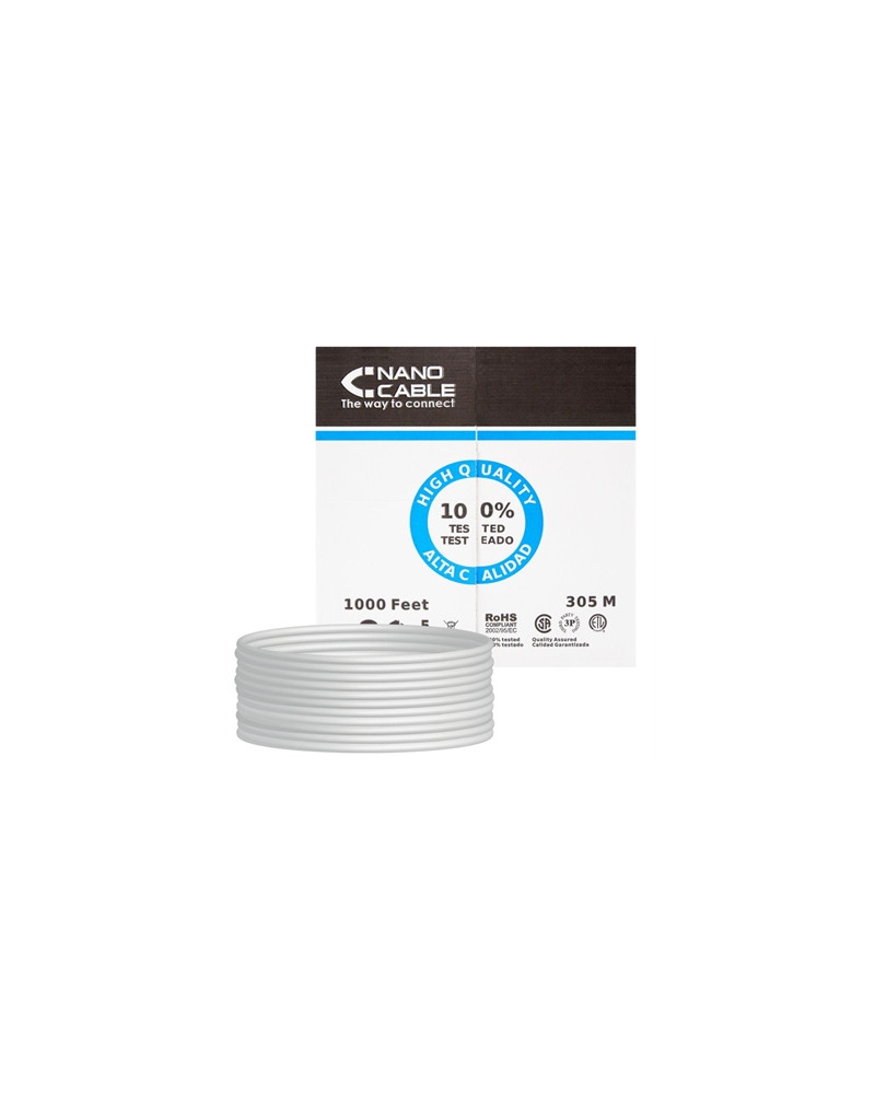 Nanocable Bobina Cable RJ45 CAT5E UTP Rigido 305M