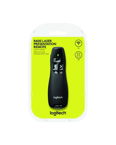 Logitech R400 Wireless Presenter + puntero láser