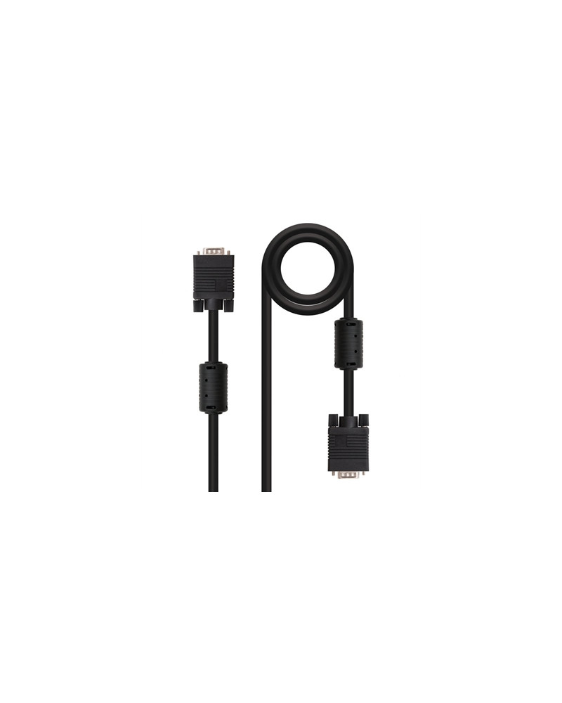 Nanocable Cable Conmutador Vga 1,8 M Negro