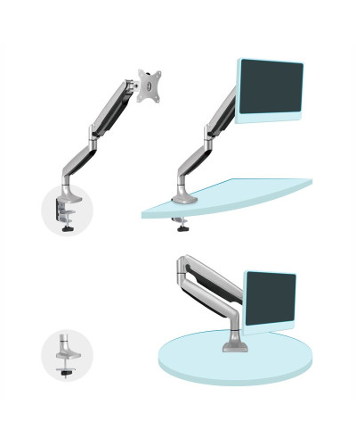 TooQ Soporte mesa incli/gira 1 brazo 13" a 32"