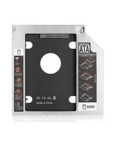 EWENT ADAP.HDD/SSD SATA PARA UNIDAD ÓPTICA 9.5mm