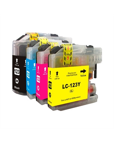 INKOEM Cartucho Compatible Brother LC123XL Cyan