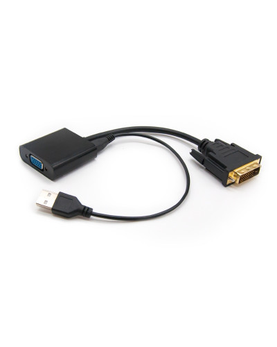 Nanocable Conversor DVI 24+1/M A VGA HDB15/H 10 cm