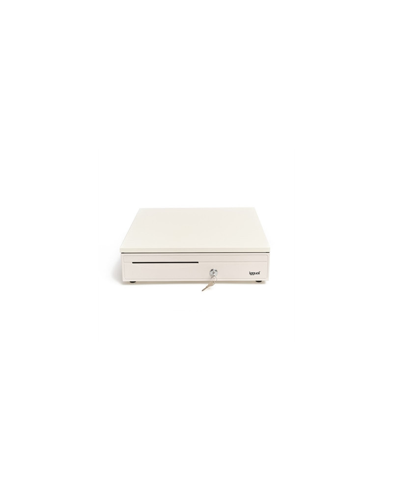 iggual Cajón portamonedas IRON-30W 42cm 5+5 blanco