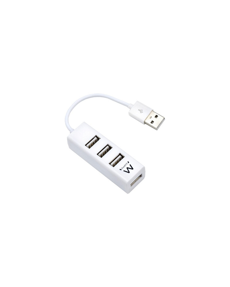 EWENT EW1122 MINI-HUB USB 4 PUERTOS BLANCO