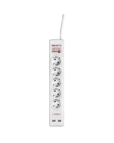 Salicru SPS SAFE 5+ Regleta con Protección 5 Tomas
