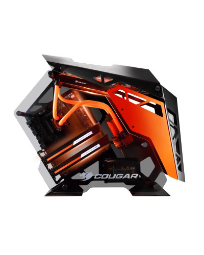 Cougar Caja Miditorre Conquer Cristal Templado