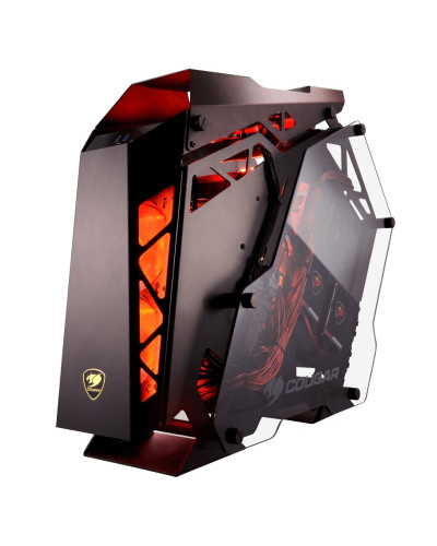 Cougar Caja Miditorre Conquer Cristal Templado