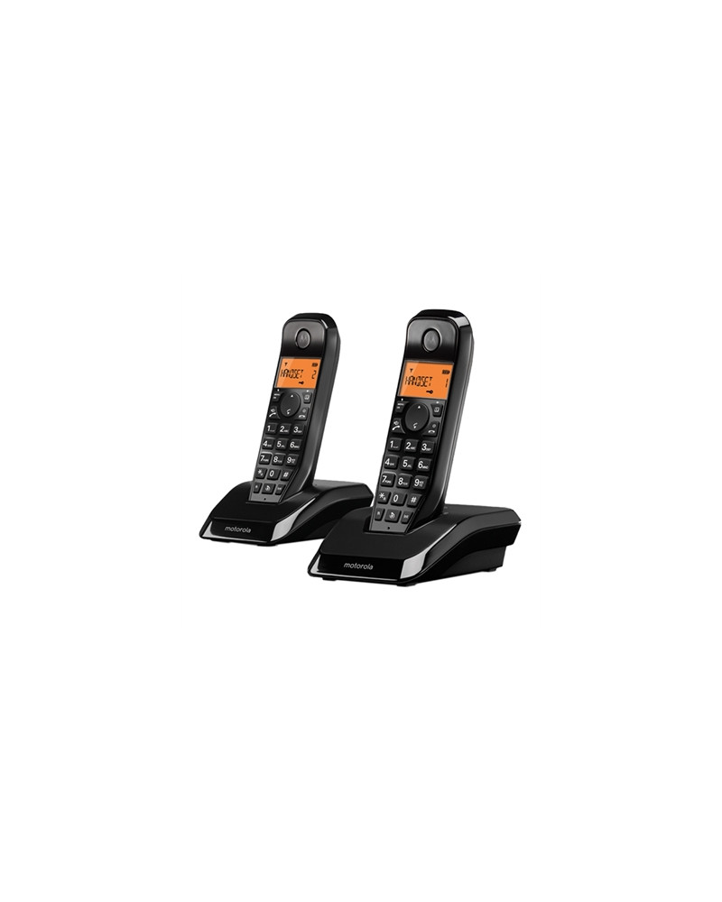MOTOROLA S1202 Telefono DECT DUO Negro
