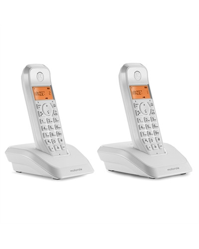 MOTOROLA S1202 Telefono DECT DUO Blanco