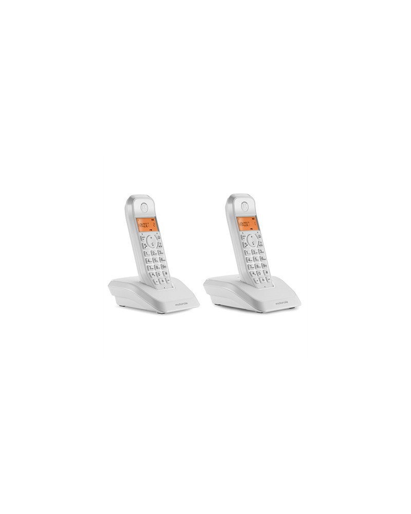 MOTOROLA S1202 Telefono DECT DUO Blanco