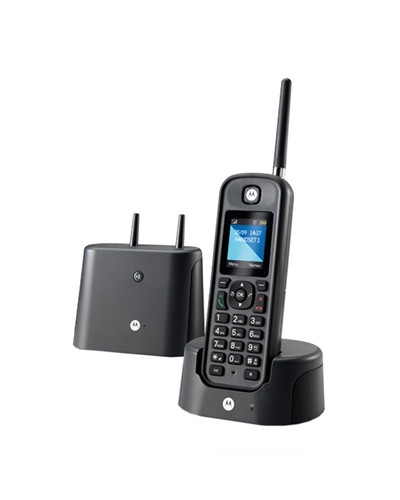 MOTOROLA O201 Telefono DECT Largo Alcance Negro