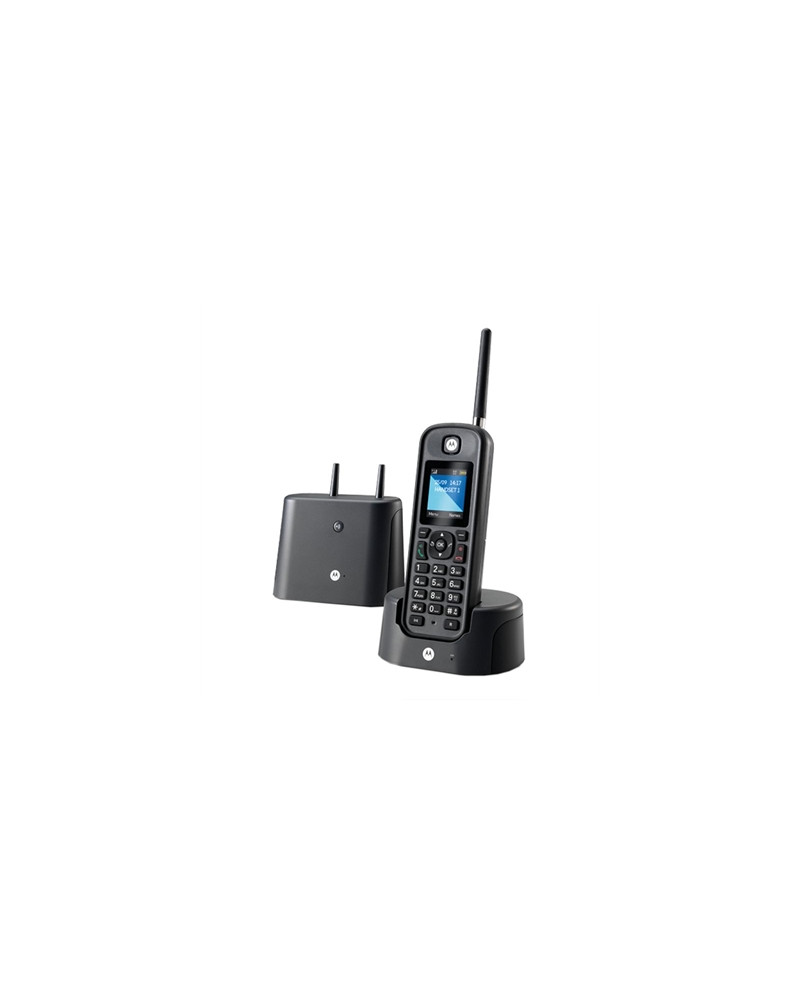 MOTOROLA O201 Telefono DECT Largo Alcance Negro