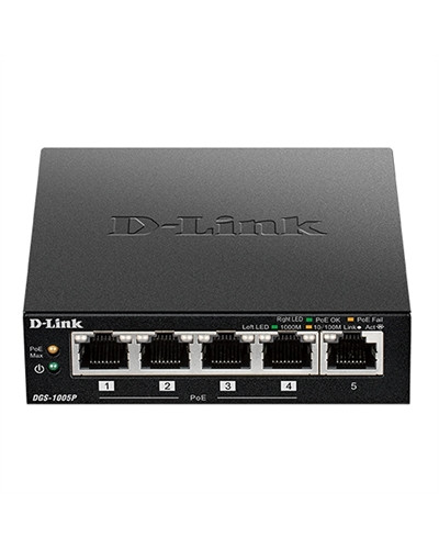 D-Link DGS-1005P Switch 5xGB 4xPoE