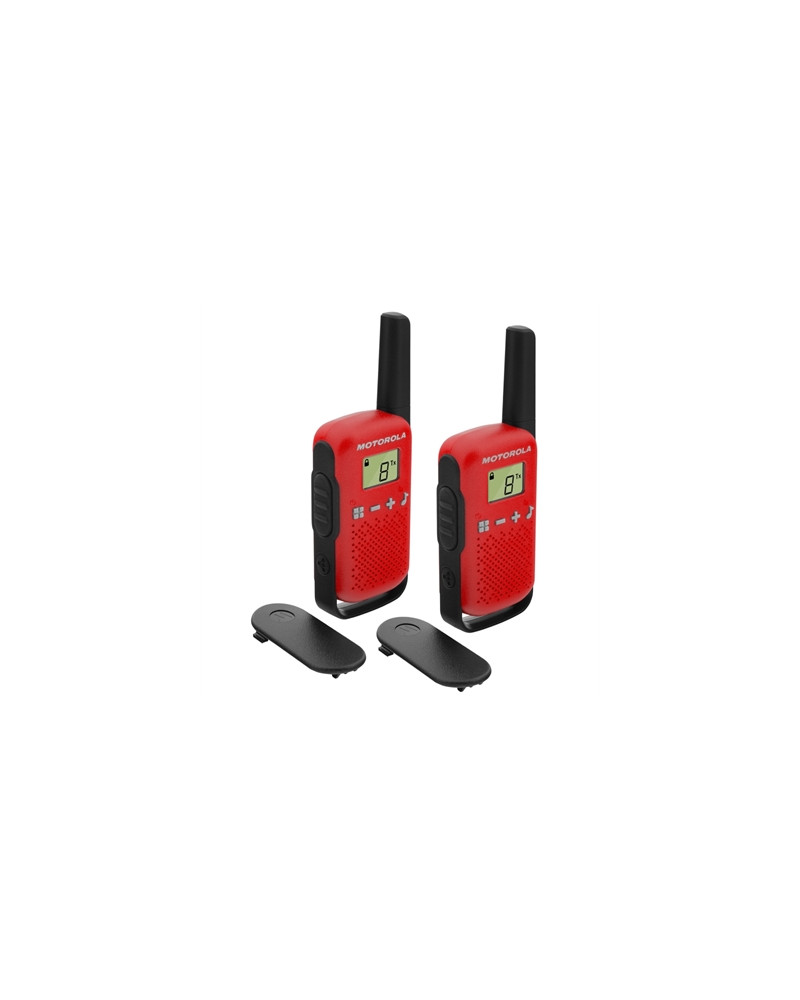 MOTOROLA T42 Walkie Talkie 4Km 16CH Rojo Duo