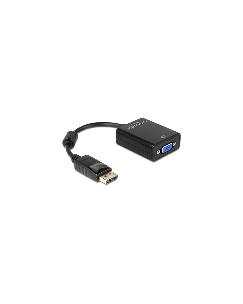 Delock Adaptador Displayport Macho/VGA Hembra Negr