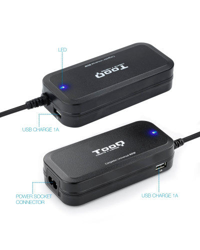 Tooq Cargador universal portátil automático 90w