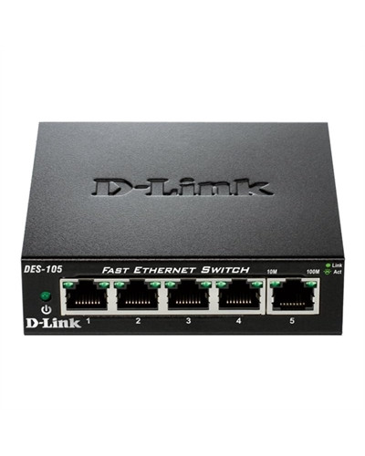 D-Link DES-105 Switch 5x10/100Mbps Metal