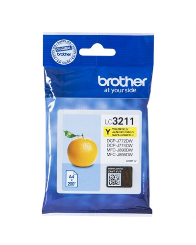 Brother Cartucho LC3211Y Amarillo  Blister