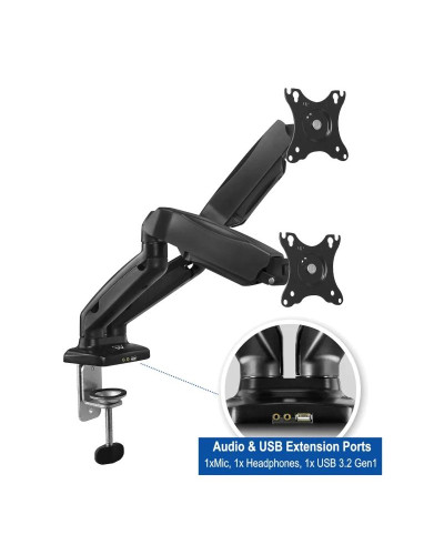EWENT EW1516 Sop.TV Mesa Gas 2 Moni.27-34" USB-Mic