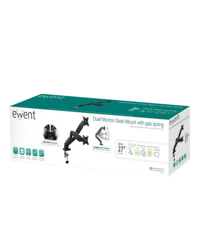 EWENT EW1516 Sop.TV Mesa Gas 2 Moni.27-34" USB-Mic