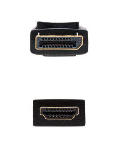 Nanocable Cable Conversor DP a HDMI 2 M Negro