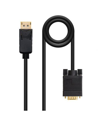 Nanocable Cable Conversor DP a VGA negro, 2 M
