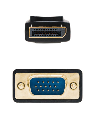 Nanocable Cable Conversor DP a VGA negro, 2 M