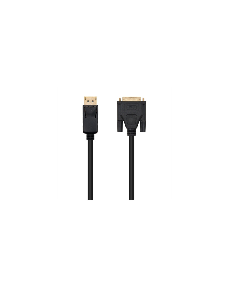 Nanocable Cable Conversor DP a DVI  2 M Negro