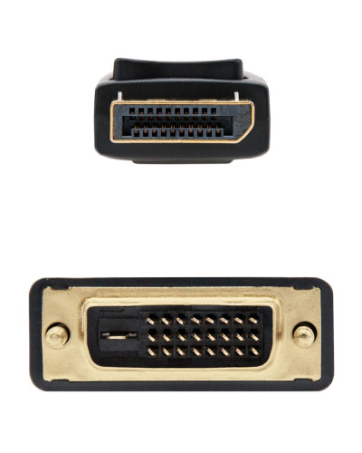 Nanocable Cable Conversor DP a DVI  2 M Negro
