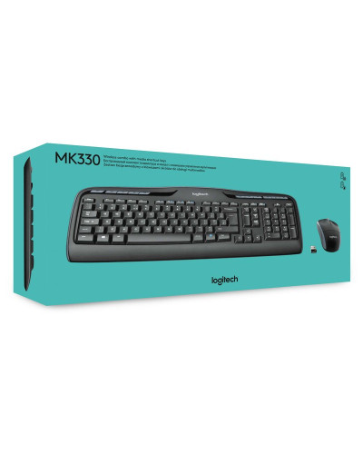 Logitech Teclado+ Ratón MK330 USB Negro