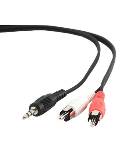 Gembird Cable Audio 3.5mmM a 2 RCAM 2.5 Mts