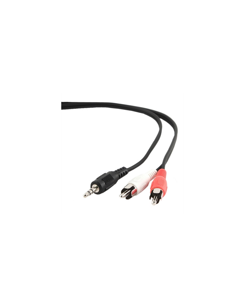 Gembird Cable Audio 3.5mmM a 2 RCAM 2.5 Mts