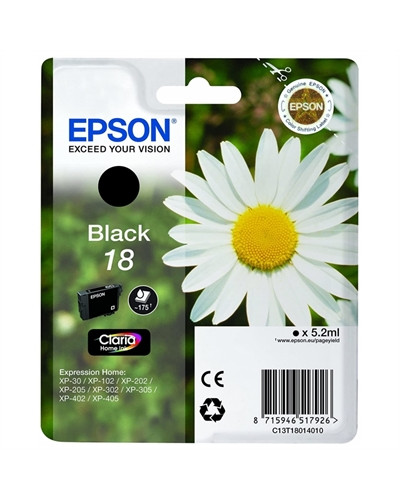 Epson Cartucho T1801 Negro