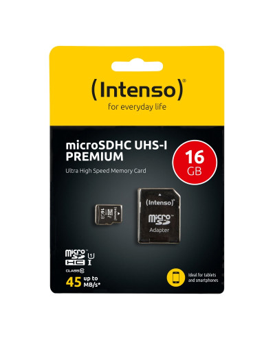 Intenso 3423470 Micro SD UHS-I Premium 16GB c/adap