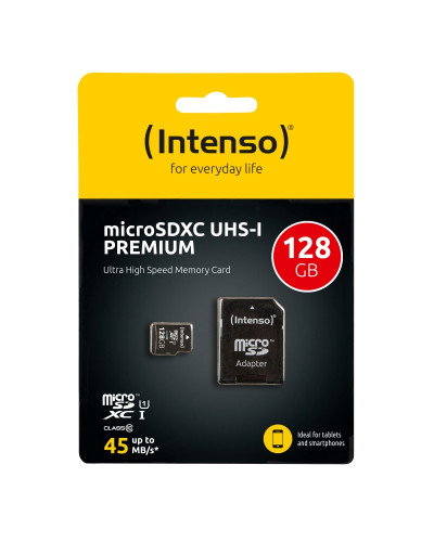 Intenso 3423491 Micro SD UHS-I Premium 128G c/adap