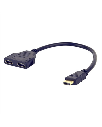 Gembird Cable Adaptador HDMIM a 2xHDMIH 0.2Mts
