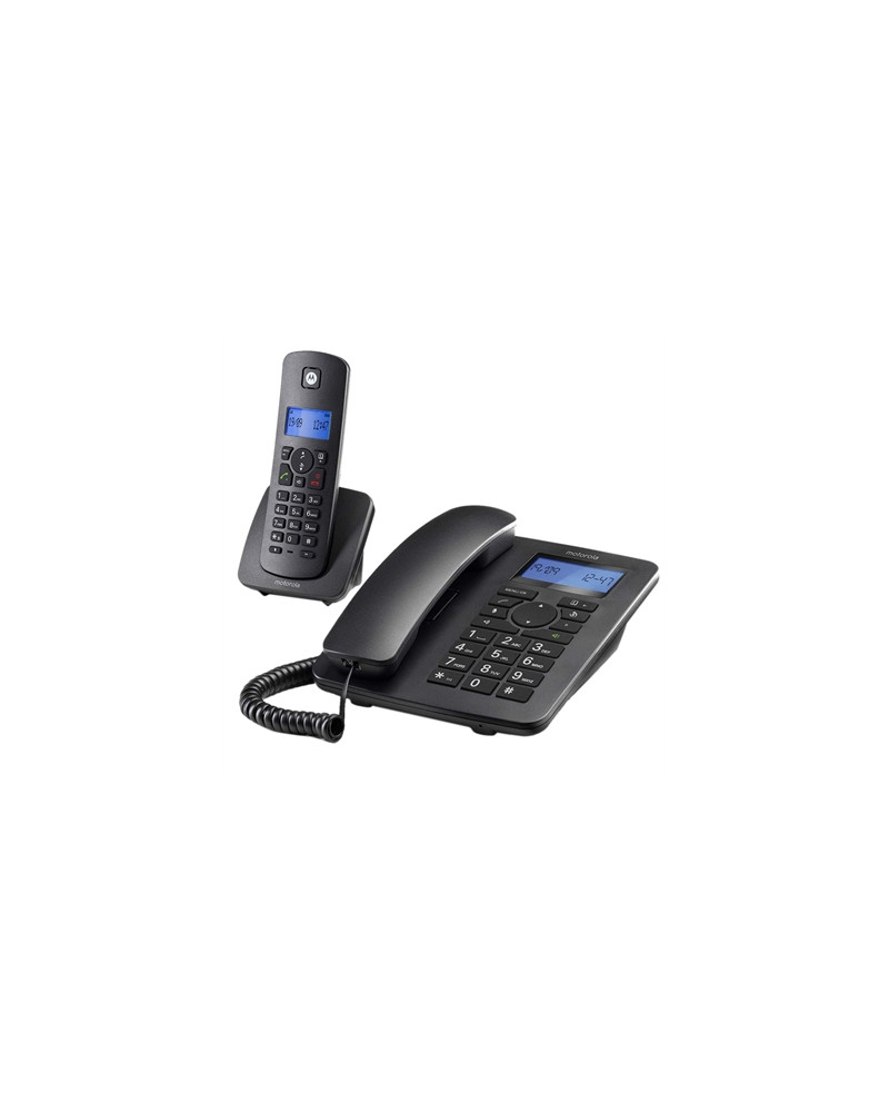 MOTOROLA C4201 Telefono Combo Fijo + DECT Negro