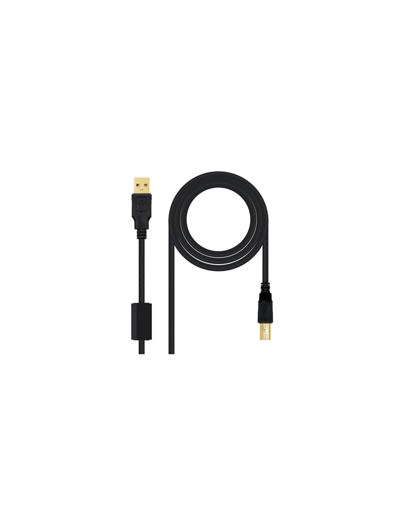 Nanocable Cable USB 2.0 Impresora Ferrita  2.0 M