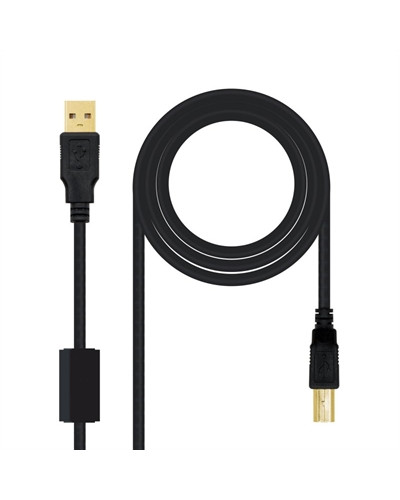 Nanocable Cable USB 2.0 Impresora  Ferrita 5 M