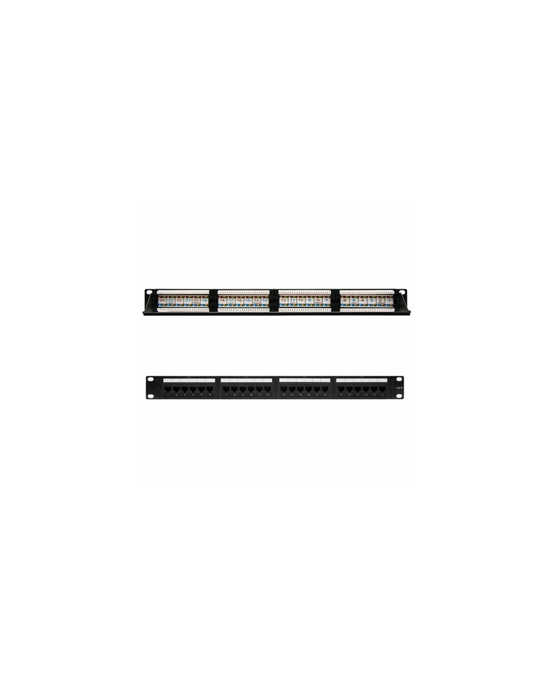 Nanocable Panel Parcheo 24P CAT.6 UTP 19"1U Dual