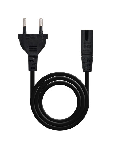 Nanocable Cable Alim. forma 8 CEE7/16/M-C7/H, 1.5m