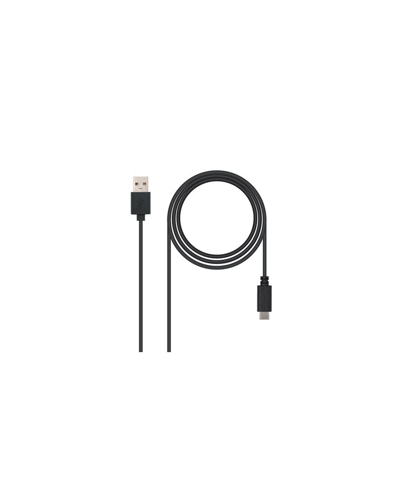 Nanocable Cable USB 2.0 3A Tipo USB-C/M-A/M 0.5 M